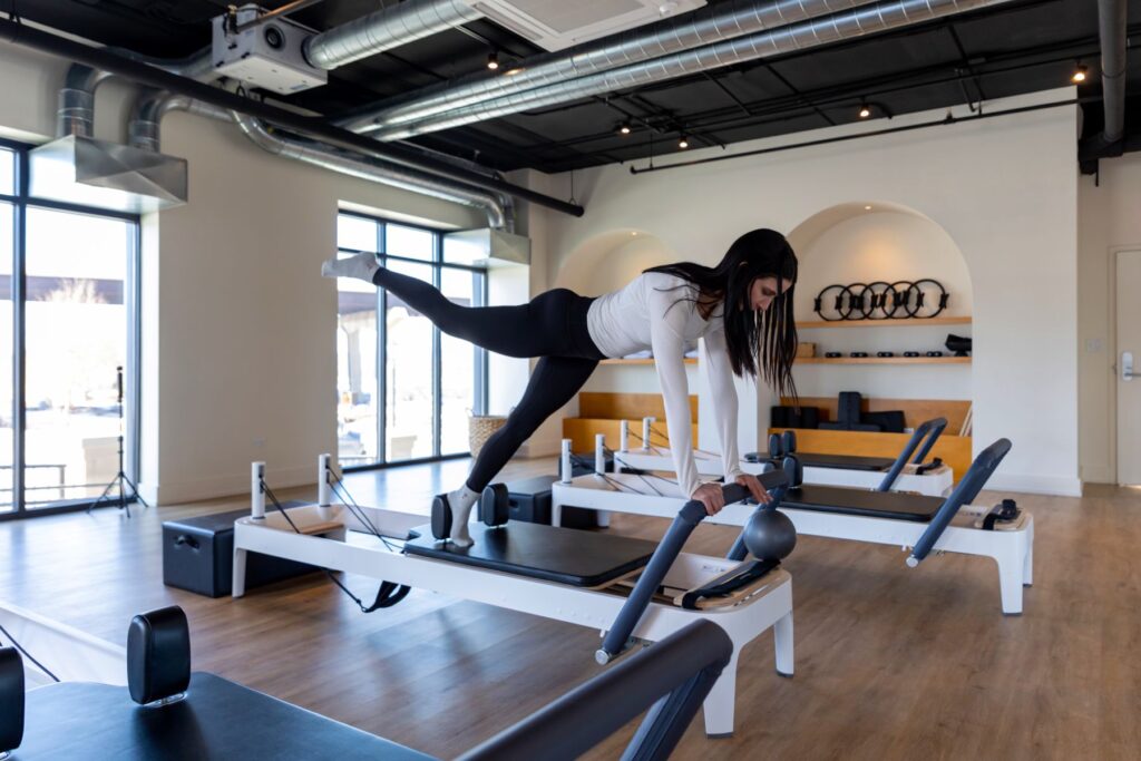 commercial brand photography for pilates house in lemont illinois 